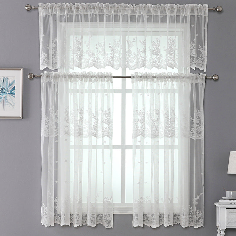 Sheer Lace Voile Kitchen Tier